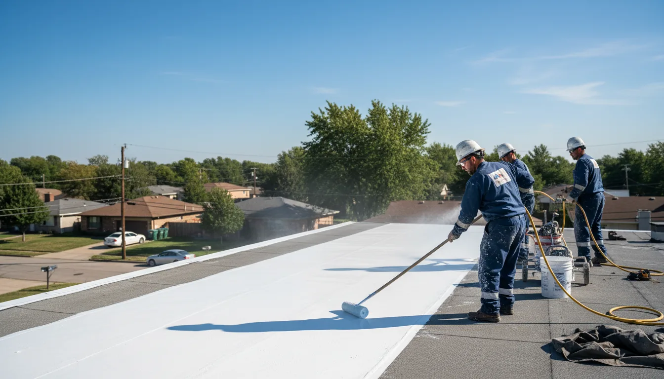 Commercial roof coating in Leon, WV near me